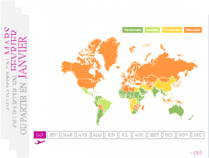 Guide des destinations "Où et Quand partir by IN'OUI"